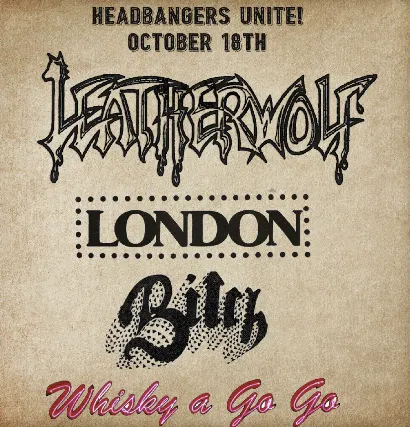 Leatherwolf, LONDON, Bitch, Whiskey Dogz, Cutt, Leg Lice