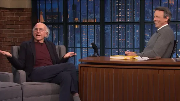 Larry David Goes on Late Night to Promote a Book He Says He Didn’t Work On