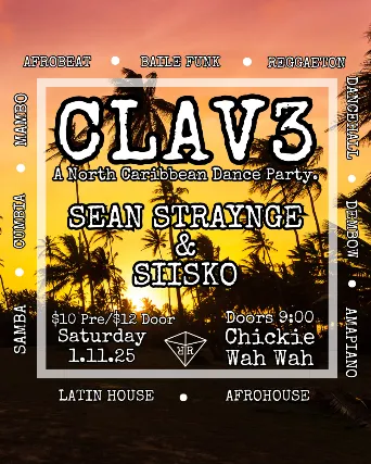 Refraktion Presents: CLAV3 with Sean Straynge & DJ G
