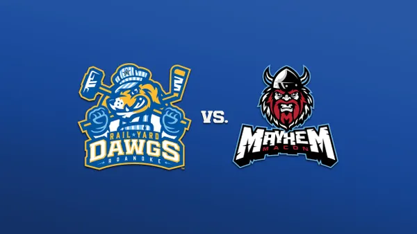 Roanoke Rail Yard Dawgs vs. Macon Mayhem