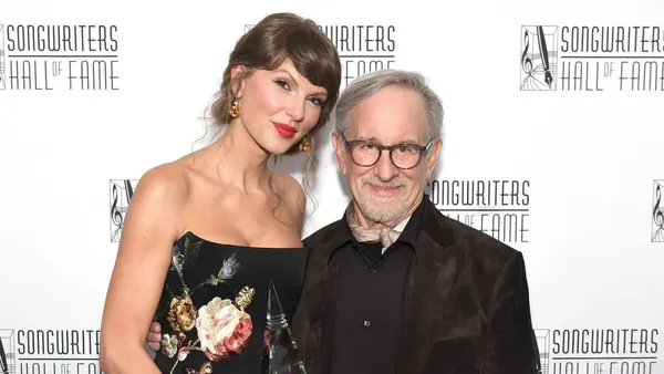 Steven Spielberg Says Taylor Swift Has “No Peer” in Songwriters Hall of Fame Speech
