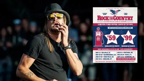 Kid Rock’s Rock the Country Festival Tickets Are 50% Off, Leaving Some Fans 100% Pissed