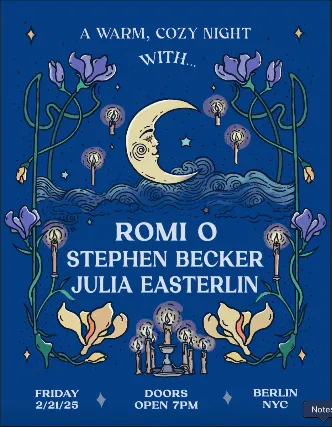 Romi O | Stephen Becker | Julia Easterlin