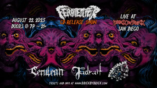 Fermentor CD Release Show with special guests at Brick by Brick