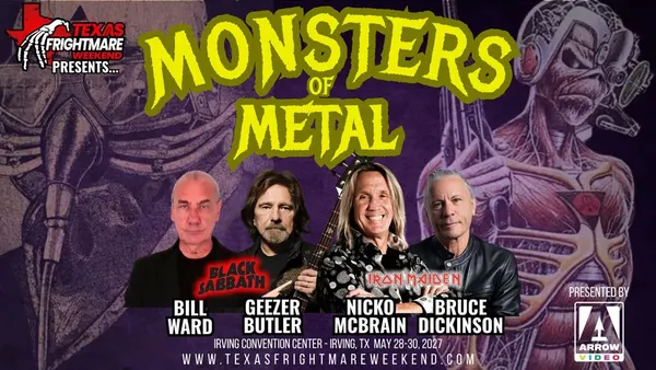 Black Sabbath and Iron Maiden Legends to Appear at 2027 “Texas Frightmare” Horror Convention