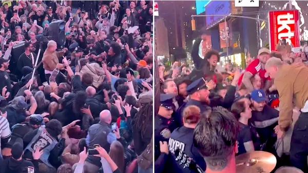 Haywire Play Wild Pop-Up Show in Times Square That Gets Shut Down by NYPD: Watch