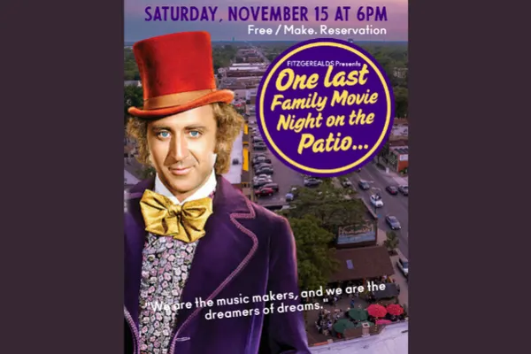 One Last Family Movie Night on the Patio.....