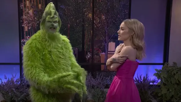 Ariana Grande Falls for The Grinch in Love Is Blind Parody Sketch on SNL