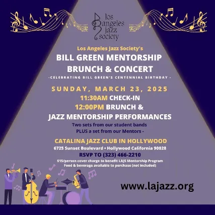 BILL GREEN MENTORSHIP Brunch and Concert - Two Student Bands PLUS The Mentor Band!
