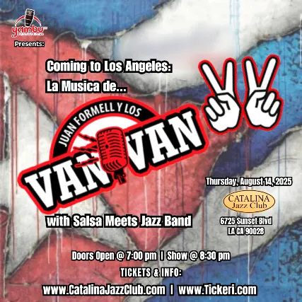 The Music of LOS VAN VAN with Salsa Meets Jazz Band!