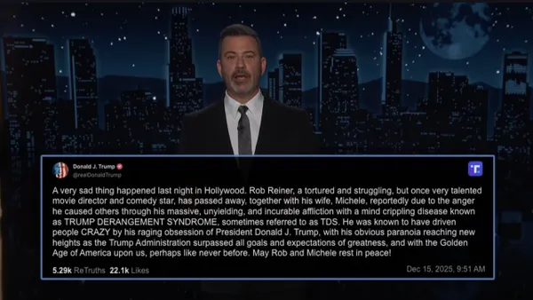 Jimmy Kimmel Comes Out Swinging at Trump Over Rob Reiner Comments