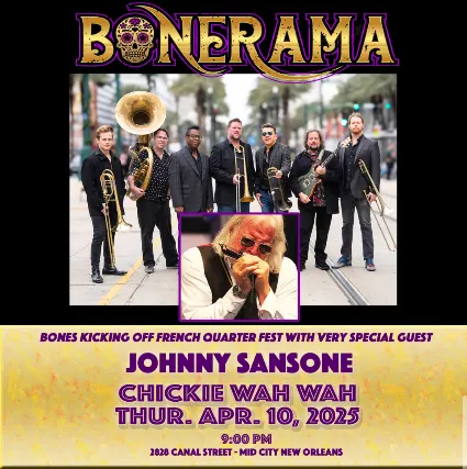 Bonerama ft. Very special guest Johnny Sansone