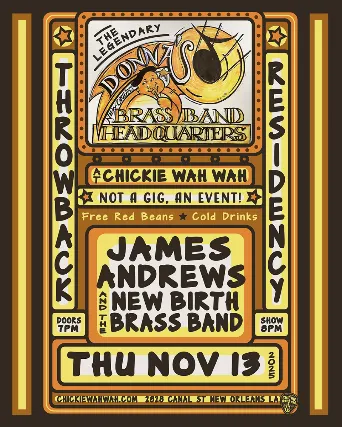 Donna's Bar & Grill Residency ft James Andrews and New Birth Brass Band