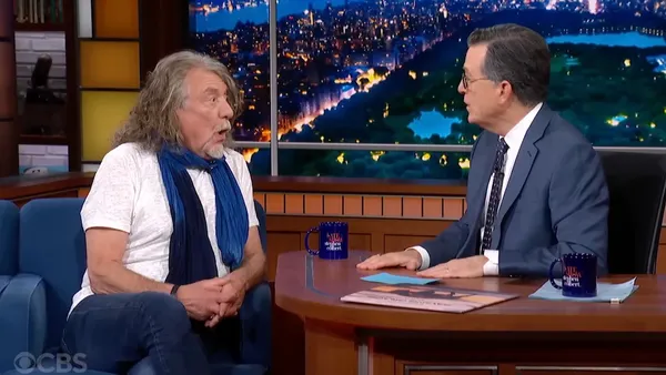 Robert Plant and Stephen Colbert Ignore Audience to Nerd Out Over Tolkien: “Fancy a Drink Afterwards?”