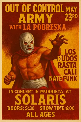 OUT OF CONTROL ARMY WITH LA POBRESKA LOS RUDOS &amp; RASTA CALI LIVE IN CONCERT IN MURRIETA AT SOLARIS