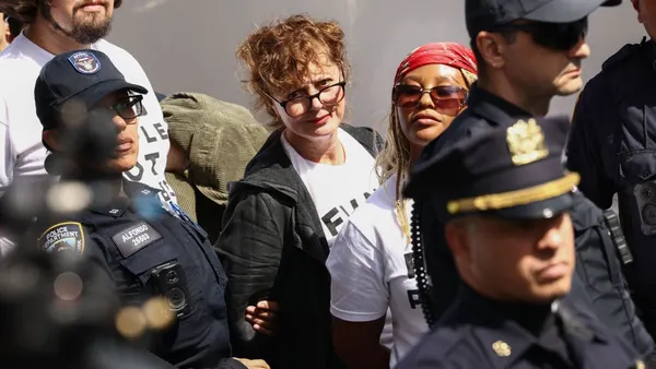 Susan Sarandon and Hannah Einbinder Arrested at Netanyahu UN Speech Protest