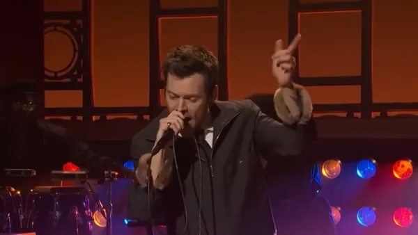 Harry Styles Pulls Double Duty on SNL, Performs “Dance No More” and “Coming Up Roses”: Watch