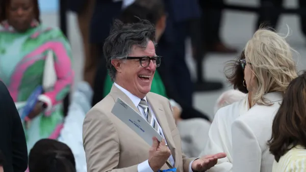 Stephen Colbert Resurfaces at Opening of Obama Presidential Library