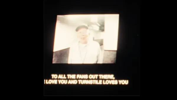 Recording from Brendan Yates’ Father Opens Turnstile’s Coachella Set