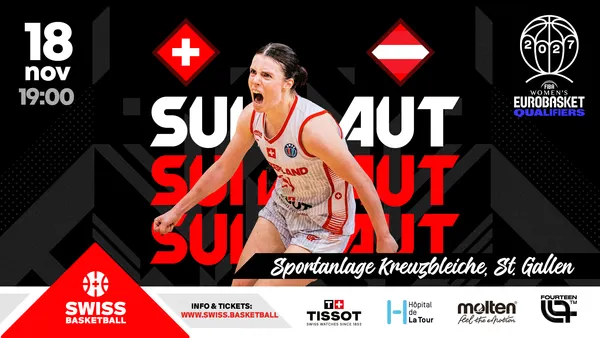 FIBA Women's Eurobasket 2027 Qualifiers - Switzerland vs Austria