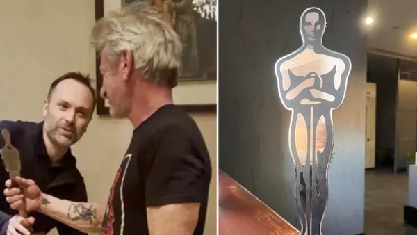 Sean Penn Given Special “Oscar” in Ukraine After Skipping Academy Awards