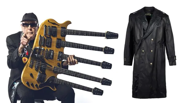 Rick Nielsen’s 5-Neck Guitar and His Coat That Nikki Sixx Peed On Fetch Big Money at Auction