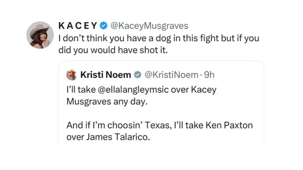 Kacey Musgraves Bodies Kristi Noem