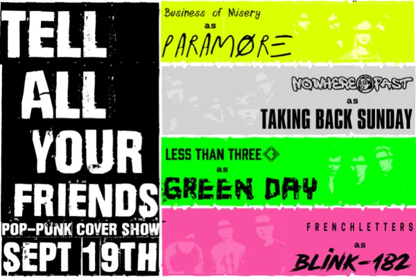 TELL ALL YOUR FRIENDS: Pop Punk Cover Night