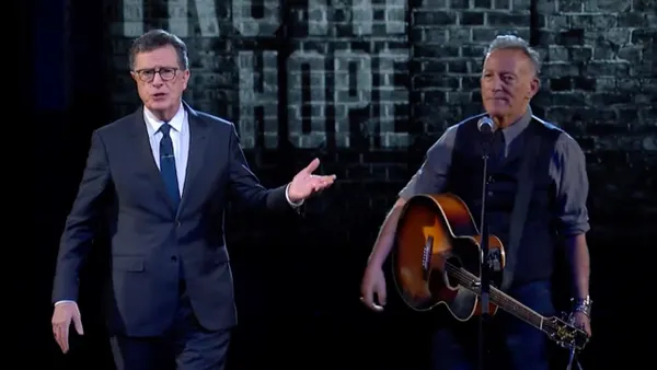 Springsteen Salutes Colbert: He Lost His Show Because the President “Can’t Take a Joke”