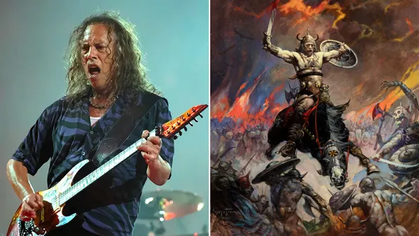 Metallica’s Kirk Hammett to Auction Iconic Frank Frazetta Conan the Conquerer Painting