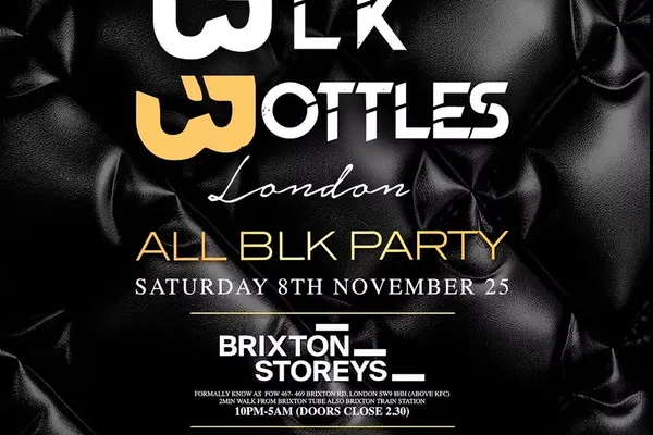 BLK BOTTLES ALL BLK PARTY
