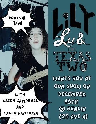 Lily Lu & The Texas Two, Caleb Hinojosa, Lizzy Campbell