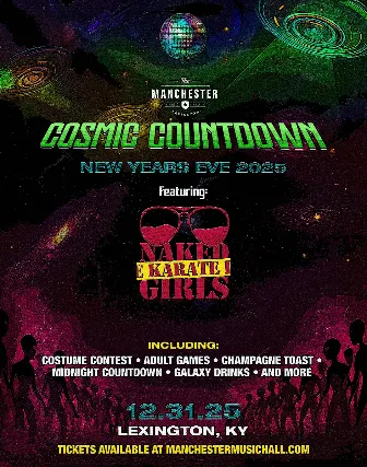 Cosmic Countdown: New Years Eve Party with Music By Naked Karate Chicks