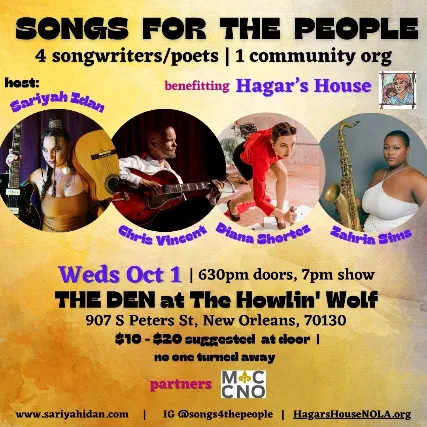 Songs For The People w/ Sariyah Idan