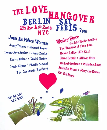 Richard Alwyn and Jessie Kilguss's Annual Duets After Valentine's Day Concert: The LOVE HANGOVER, w/Special Guest Performers.
