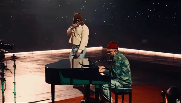 Gorillaz’s Damon Albarn Joins Bad Bunny to Perform “Tormenta” and “Clint Eastwood” in London: Watch
