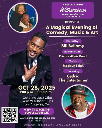 AN EVENING OF COMEDY, MUSIC, & ART honoring CEDRIC THE ENTERTAINER || Hosted by BILL BELLAMY