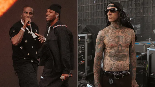 Clipse Have Travis Barker Drum for Coachella Set