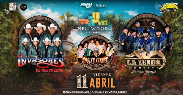 Los Invasores de Nuevo León y Zenda Norteña en Louisville