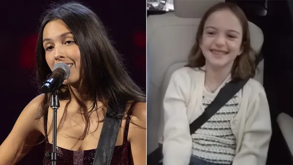 Olivia Rodrigo Sings With Jimmy Kimmel’s Daughter at the 2026 Disney Upfronts