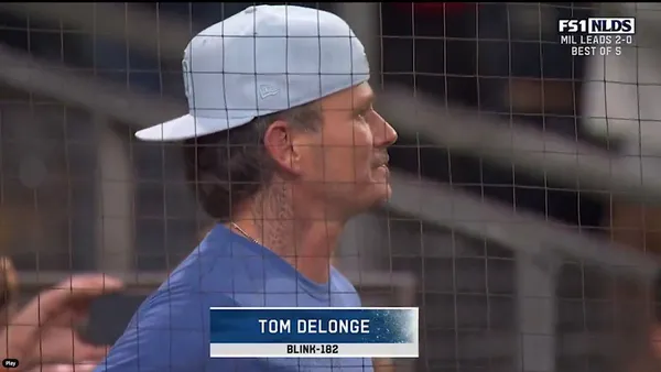 blink-182’s Tom DeLonge Gets Emotional at San Diego Padres Game as Crowd Sings “All the Small Things”: Watch