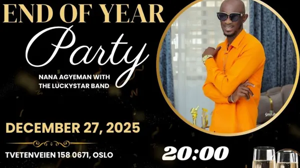 End of year party with Naa Agyeman and the Lucky Star Band