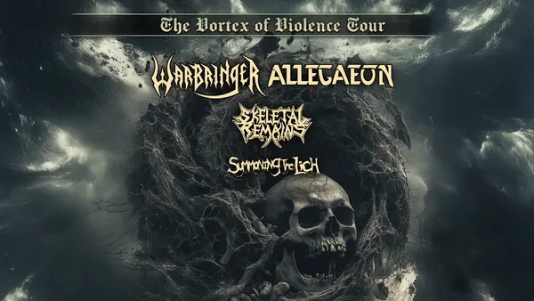 Warbringer + Allegaeon with Skeletal Remains and Summoning the Lich