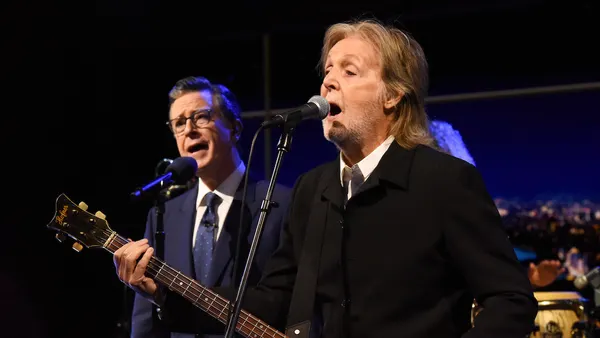 Paul McCartney and Stephen Colbert Close Out the Late Show with “Hello, Goodbye”