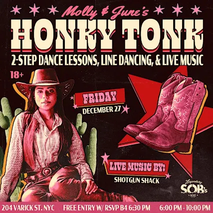 Molly & June's Honky Tonk: 2-Step Dance Classes & Country Music