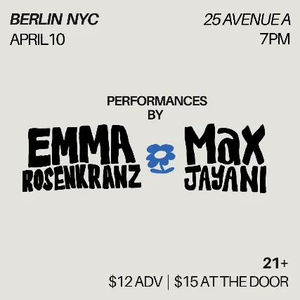 Emma Rosenkranz | Max Jayani