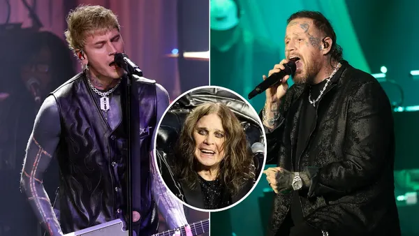 MGK and Jelly Roll Perform Ozzy Osbourne Tributes at Clive Davis’ Pre-Grammys Party