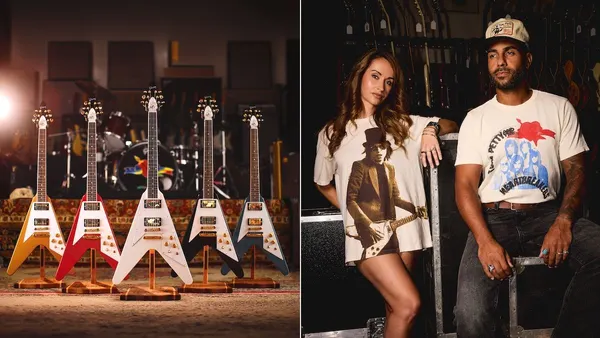 Gibson Unveils 50th Anniversary Tom Petty Flying V Guitar and Apparel Collection
