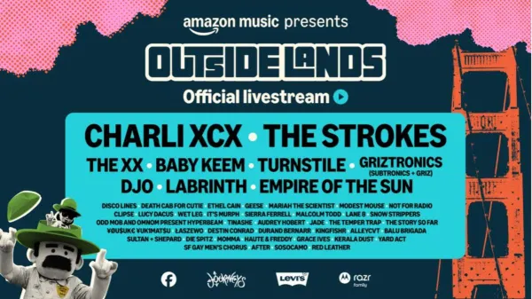 Outside Lands 2026 Livestream Lineup for Amazon Music Revealed