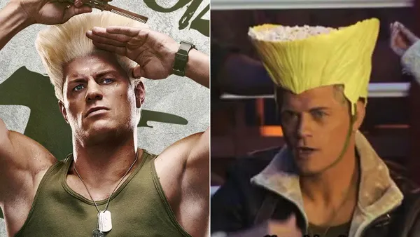The New Street Fighter Popcorn Bucket Is Guile’s Hair, and You Can Wear It